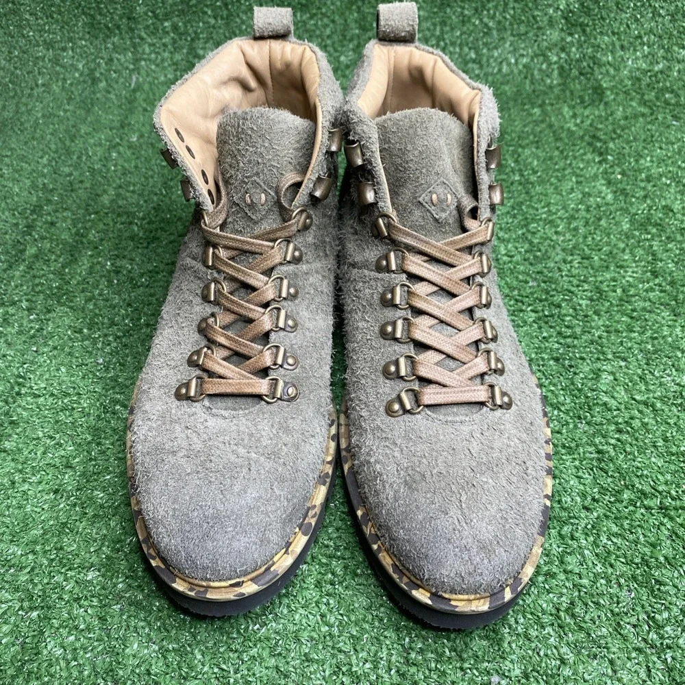 Ross & Snow Stefano SP Green Suede Leather Lace Up Boot Size Mens 7 - NEW